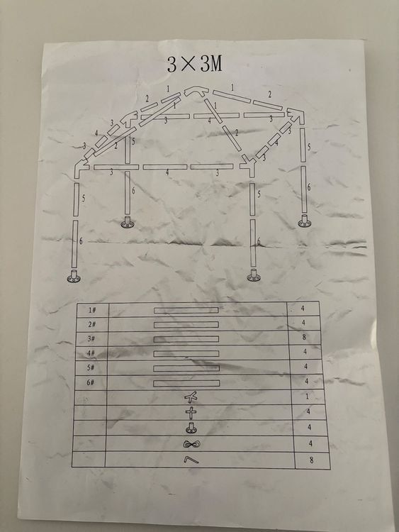 Tende & Padiglioni: Party- / Gartenzelt 3m x 3m – Usato da Zürich venduto da trouvailliste 1