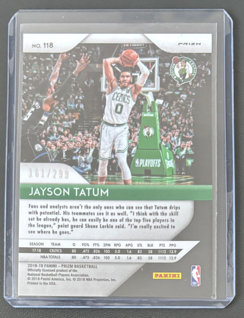 Cartoline: NBA Jayson Tatum 2018 Prizm 2nd Year Numbered Red /299 – Nuovo (secondo la descrizione) da Muri b. Bern venduto da winningloser 1