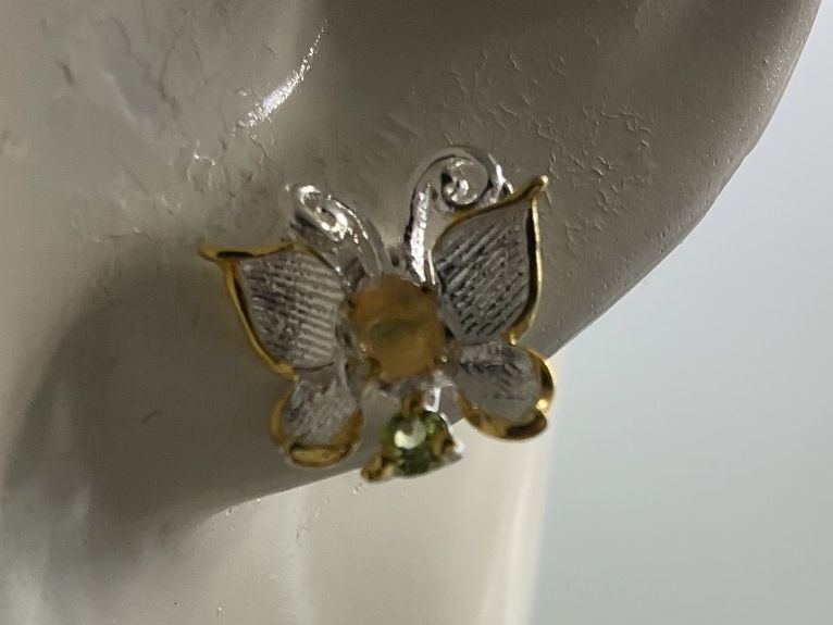 Orecchini pendenti & Orecchini a lobo: Sommerohrstecker, Sterlingsilber mit Opal – Nuovo (secondo la descrizione) da Luzern venduto da S.Kern01 1