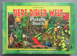 Tiere dieser Welt - Puzzle-Buch mit 6 Puzzles - je 48 Teile