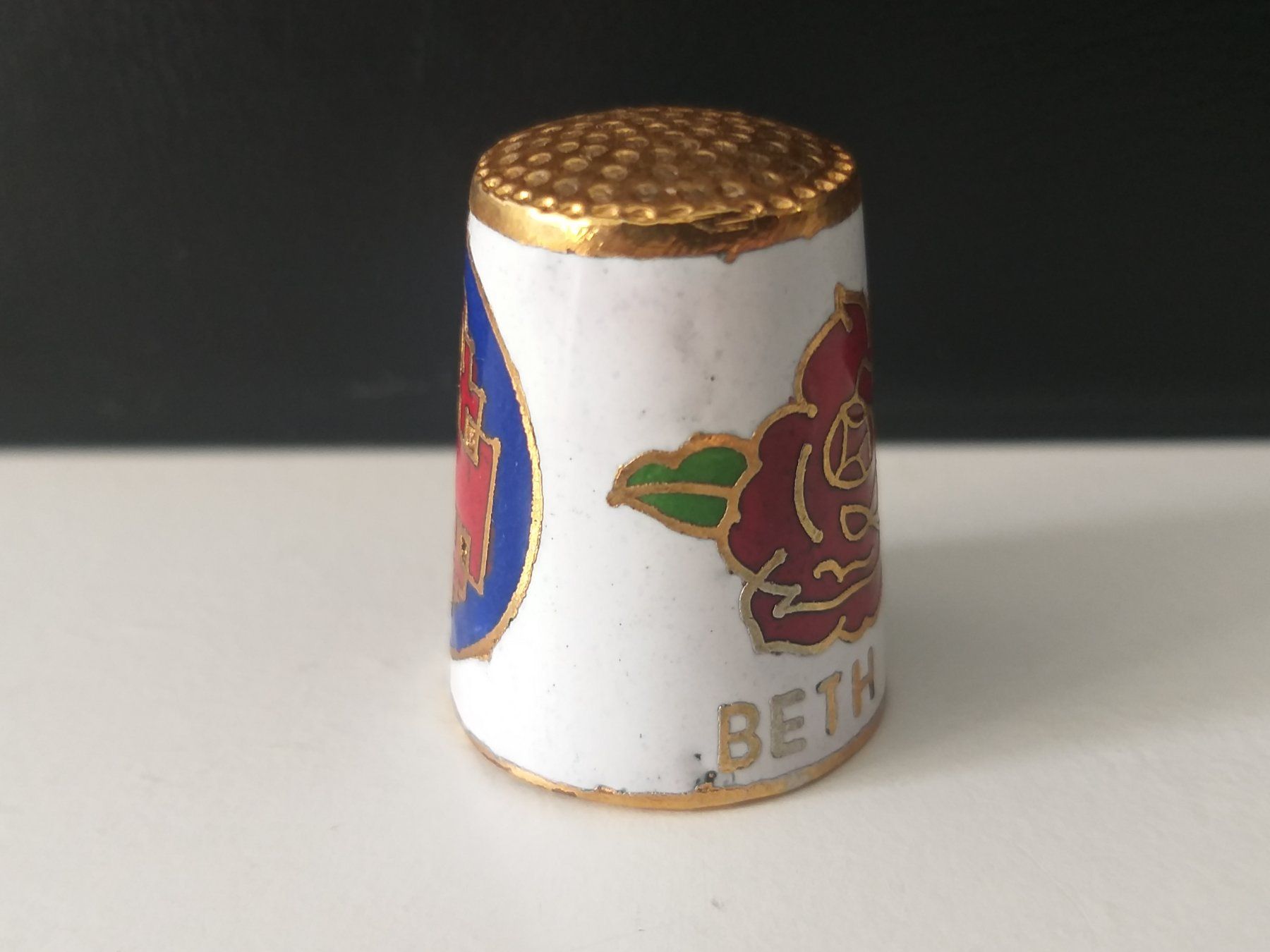 Dés à coudre: BETHLEHEM Dé à coudre cloisonné – D'occasion à Cossonay-Ville par Les_1001_perles 1
