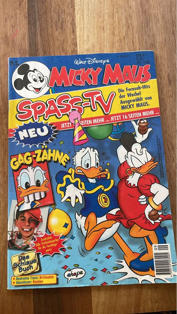 Fumetti: Micky Maus Spass-TV Heft Nr. 9/1995 – Nuovo (secondo la descrizione) da Therwil venduto da rubininio