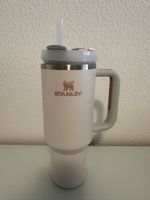 Stanley Quencher Trinkbecher rosa mit Strohhalm gebraucht