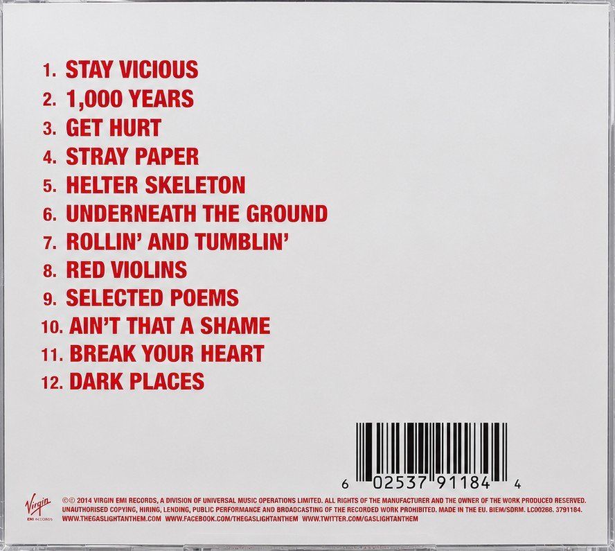 CDs: CD THE GASLIGHT "ANTHEM GET HURT", Nr. 110 – Neuf avec emballage d'origine à Kottwil par Crazyrolf 1