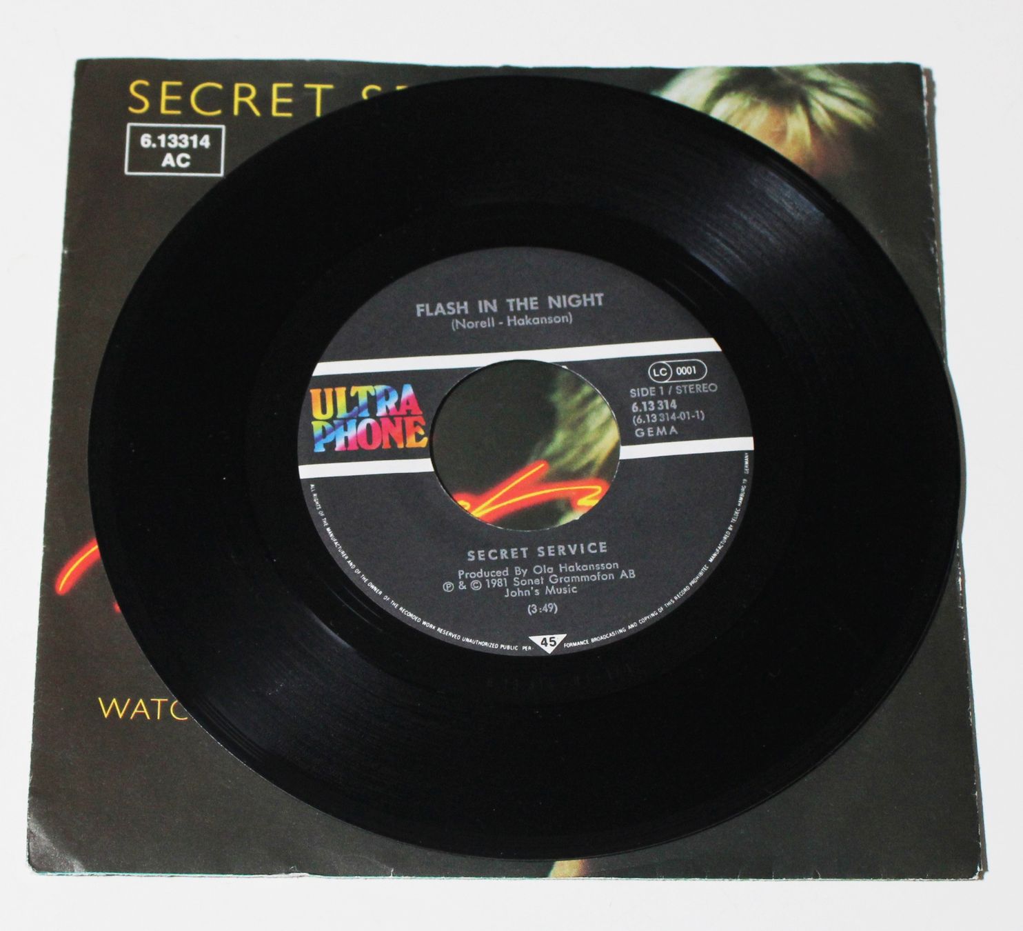 Dischi in vinile: 7" SECRET SERVICE - FLASH IN THE NIGHT 1981 – Usato da Brüttisellen venduto da Collector-Corner 1