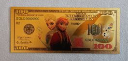 100 Dollar Note Disney "Anna & Elsa - Frozen" SAMMLERSTÜCK