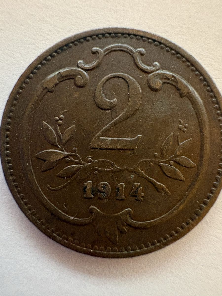 Tutti le monete: 2heller Bronzemünze 1914 – Usato da Murten venduto da Tzaugg 1