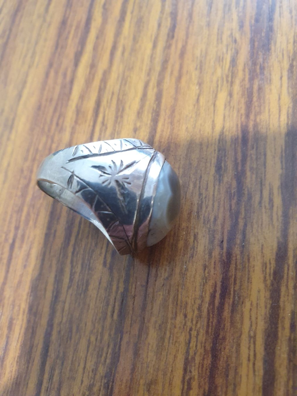 Anelli: Vintage Silber Achat Ring für Sie oder Ihn – Usato da Wohlen AG venduto da palmsprings 7