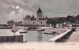 Ouchy Le port et Hôtel du Château  1905