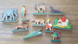 Erzgebirge Figuren exotische Tiere Lot