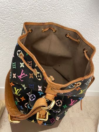 Louis Vuitton Petit Noé Monogram Multicolore Noir - Selten!
