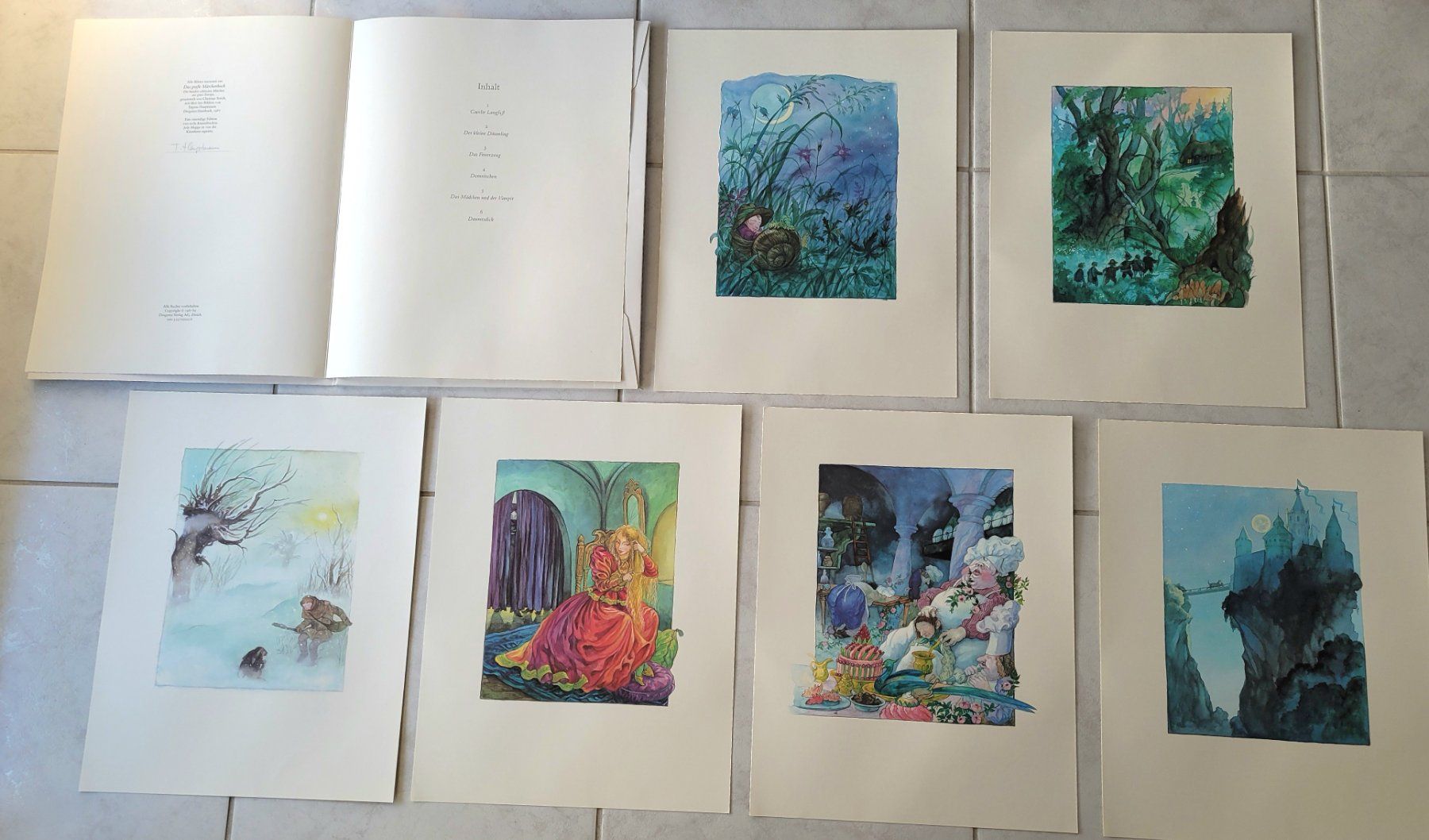 Arts picturaux & lithographies: 6 Märchen-Kunstdrucke – D'occasion à Oberuzwil par rtr_wp6m 2