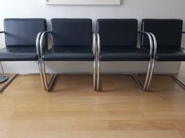 4er Set Freischwinger Esszimmerstühle von Fasem