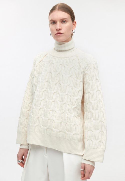 Maglioni & Felpe: IVY OAK Zopf Pullover Merinowool Gr 40 creme NEU – Nuovo e nell'imballaggio originale da Zuerich venduto da Moochie