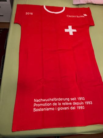 Asciugamano maglietta nazionale CH 185x78cm Crédit Suisse