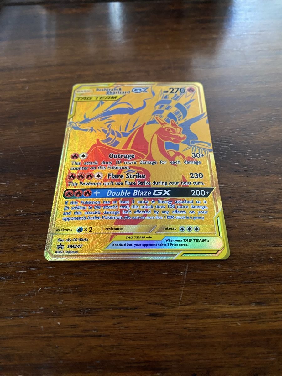 Pokémon Sammelbilder & Trading cards: Reshiram & Charizard GX SM247 Promo – Gebraucht aus Rorschach von cabrones98 1