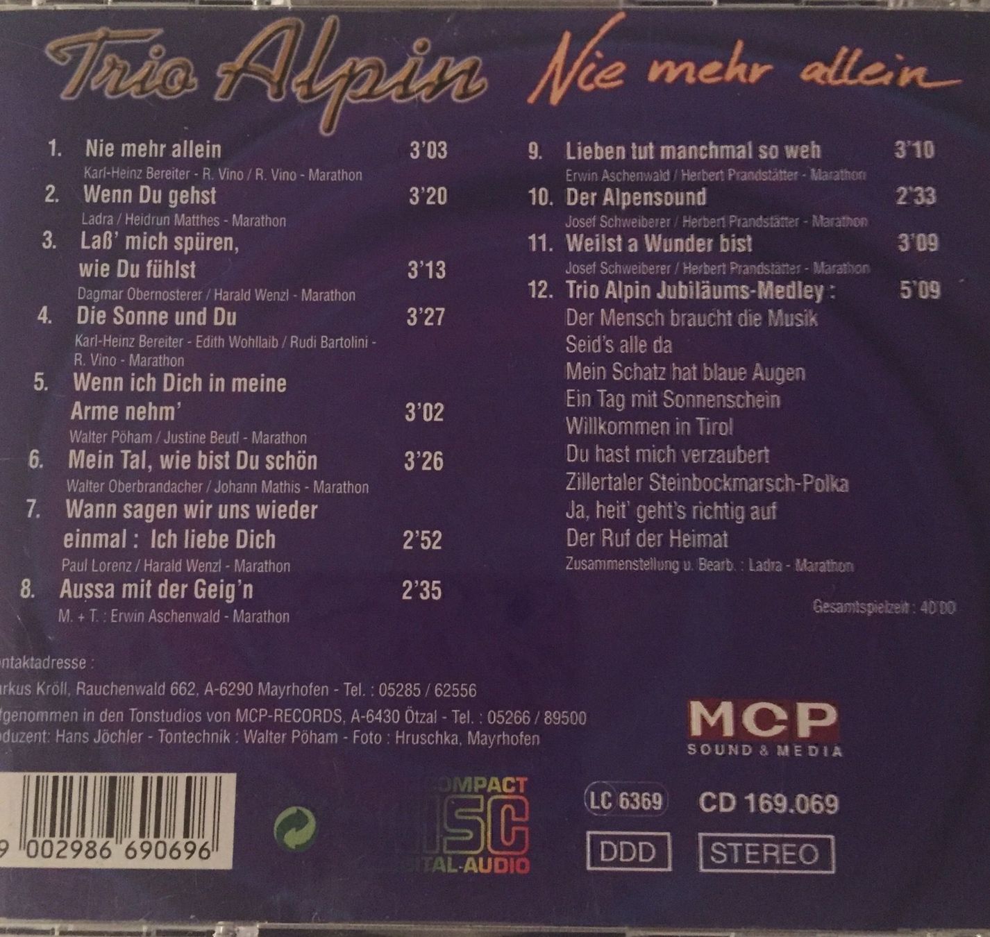 CD: Trio Alpin – Usato da niederlenz venduto da sirodu 1
