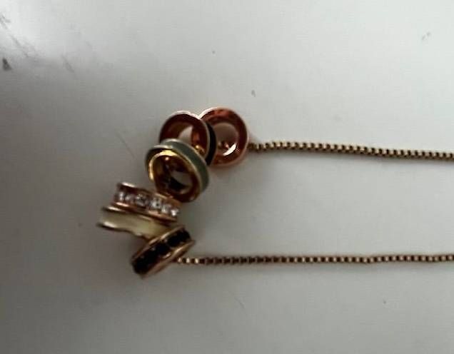 Catenine: Kette mit farbigen Ringen – Nuovo (secondo la descrizione) da Veltheim AG venduto da rolo71 1