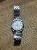 Tissot Automatik Armbanduhr silberfarben getragener Zustand