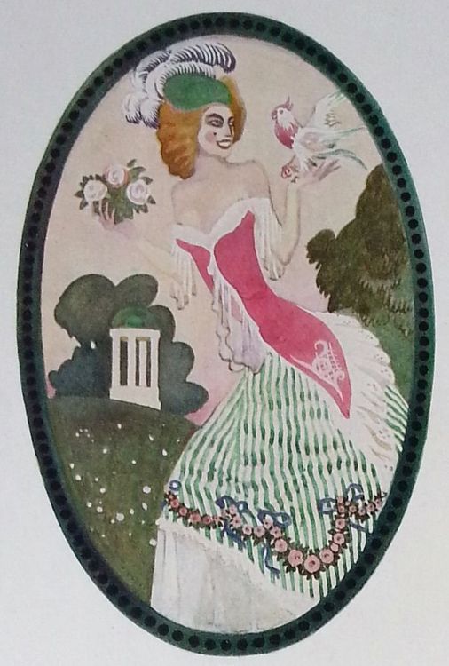Farbtafel Motive galantes Jahrhundert, Paul Segieth, um 1900 (Gebraucht ...