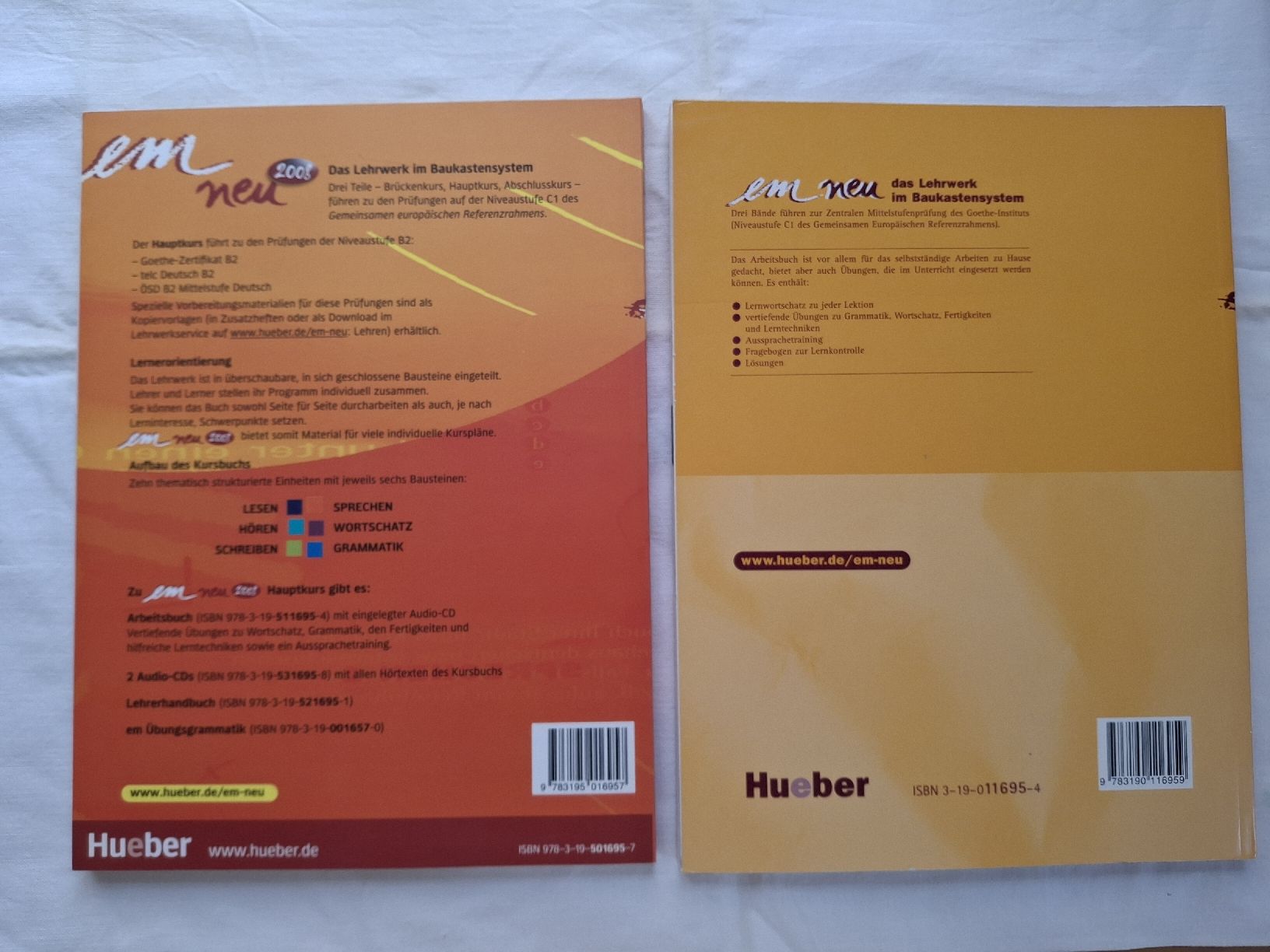 Bücher: B2 Kursbuch & Arbeitsbuch, Hueber Verlag – Neu (gemäss Beschreibung) aus Zürich von wildflower26 1