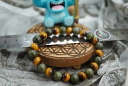 Tigerauge  Nephrit  Mix  Armband    (Räumung!)