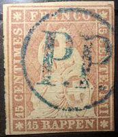 Strubel 24A2.a P.P Aarau AW 315 mit Attest Kat. 1950.- + Stp