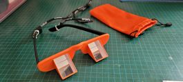 Sicherungsbrille, Kletterbrille, Prismenbrille
