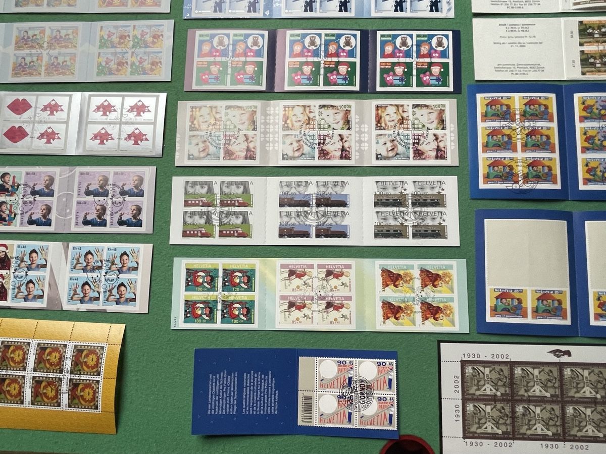 Alle Briefmarken: lot de feuille de timbres suisse. – Gebraucht aus peseux von laurencephil 4