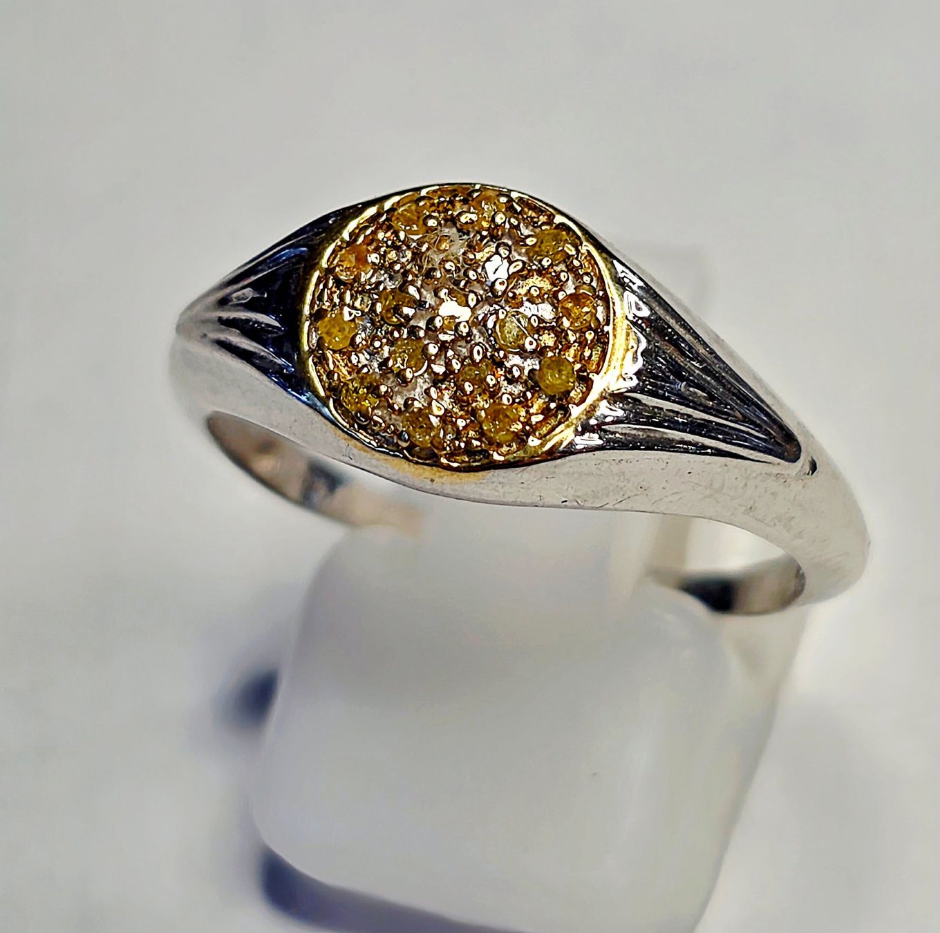 Gelbe Diamanten Fingerring in Silber (Neu (gemäss Beschreibung)) in ...