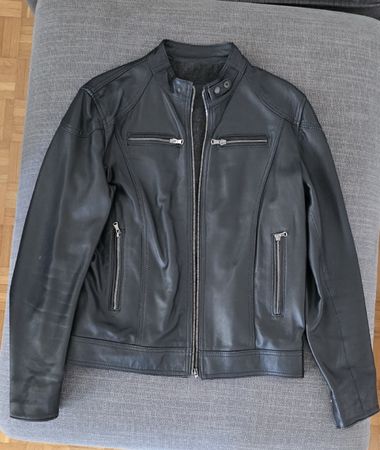 Schicke, neuwertige Lederjacke aus Sizilien/Italien Gröss 48