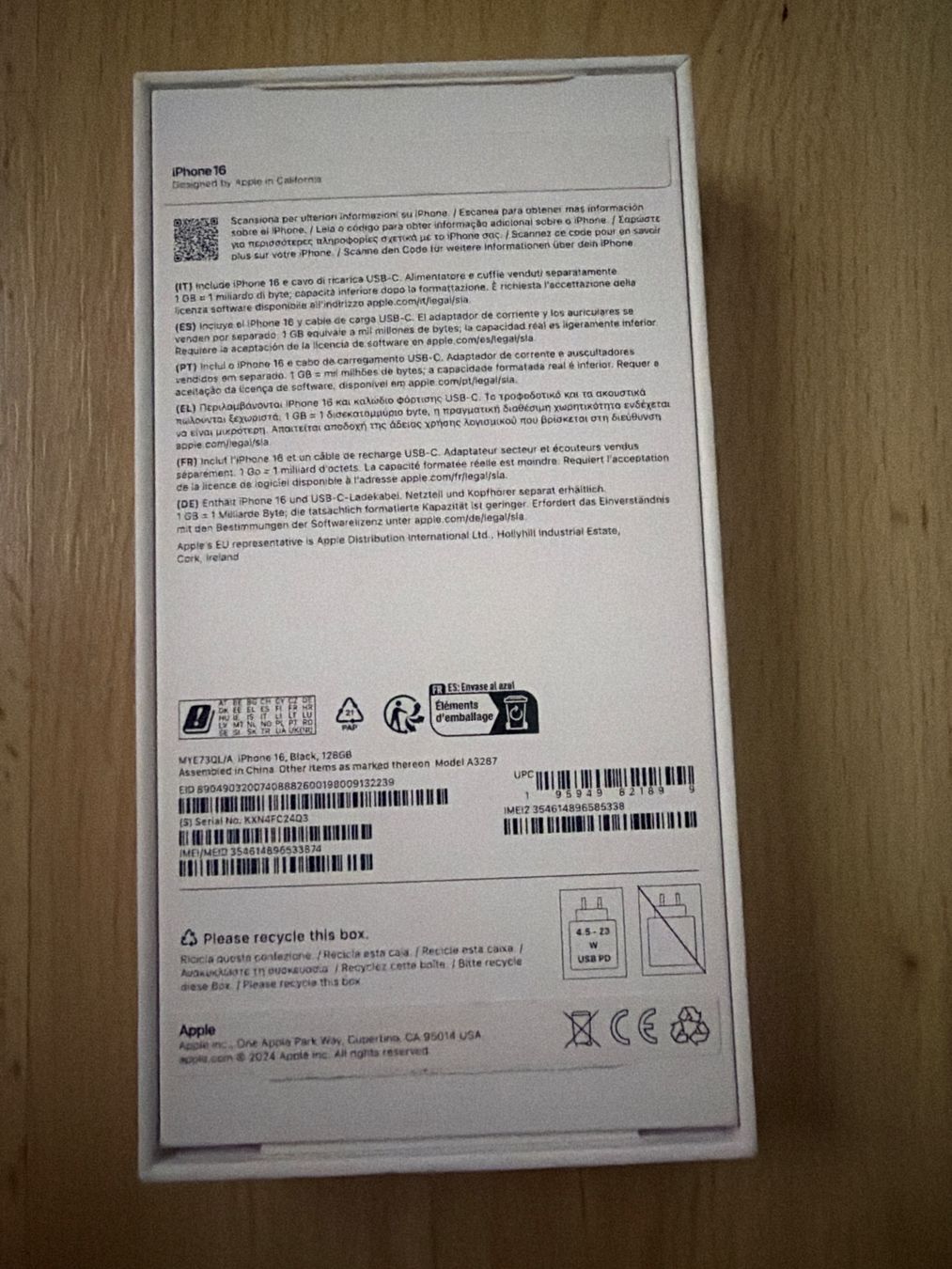 Apple Portables: Iphone 16 – D'occasion à Rupperswil par Columbiana01 2