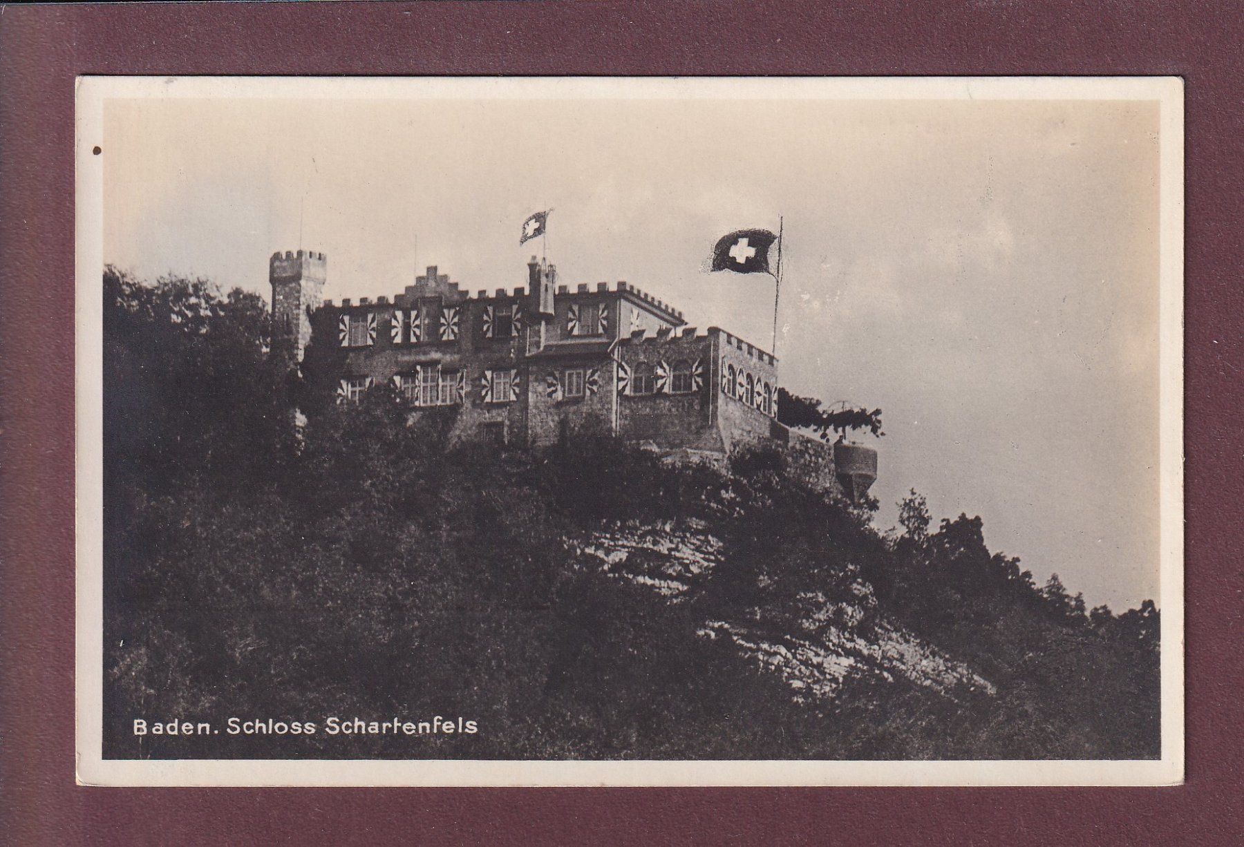 Cartes postales: BADEN - Schloss Schartenfels - 1925 – D'occasion à Pully par nicecards