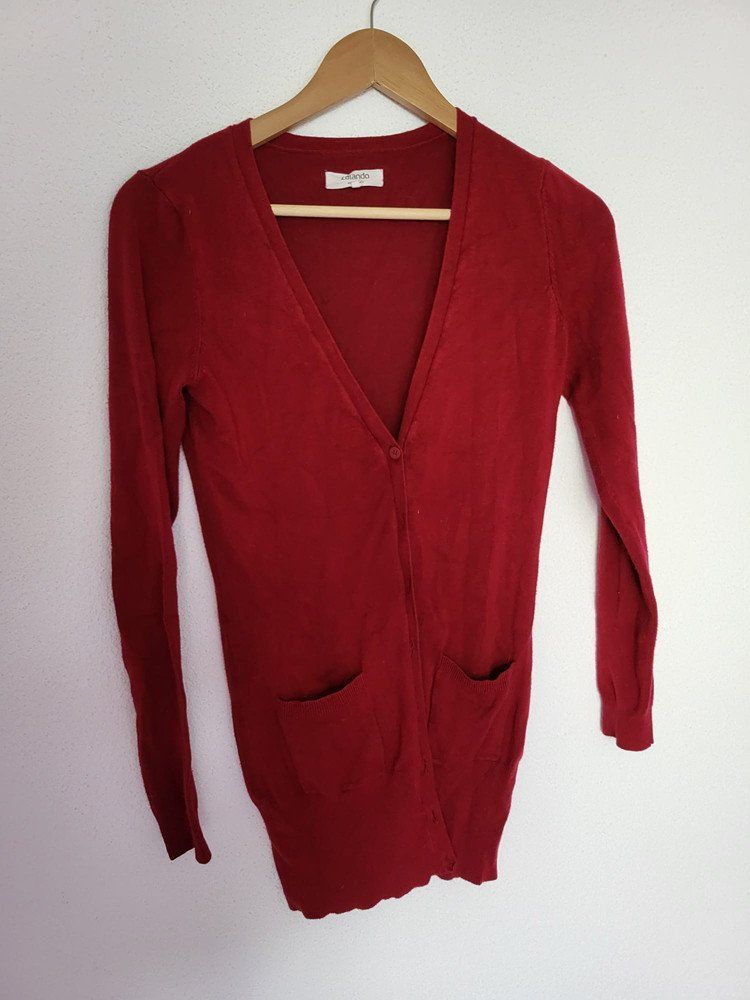 Jacken: Cardigan dunkelrot Gr. S – Gebraucht aus Au SG von SElena89