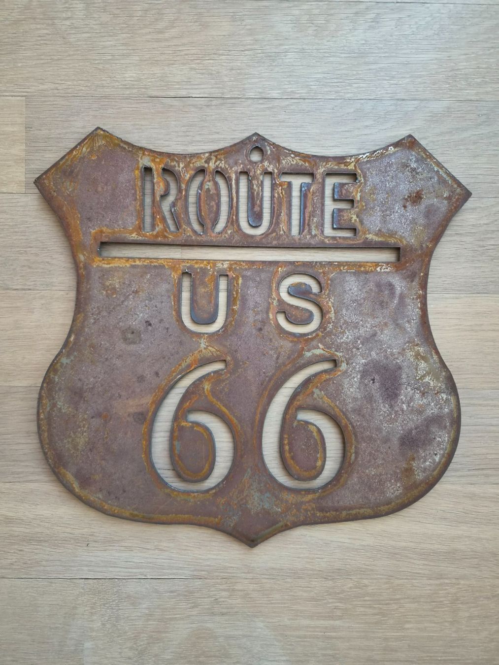 Insegne: Schild Route 66 USA rostiges Metall – Usato da Kloten venduto da soat