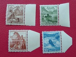 1948: Rare Rollenmarken "Satz" ** SBK: 320.-+ Randstücke !