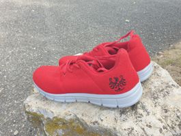 Rote Wollschuhe tiroler loden  Grösse 41