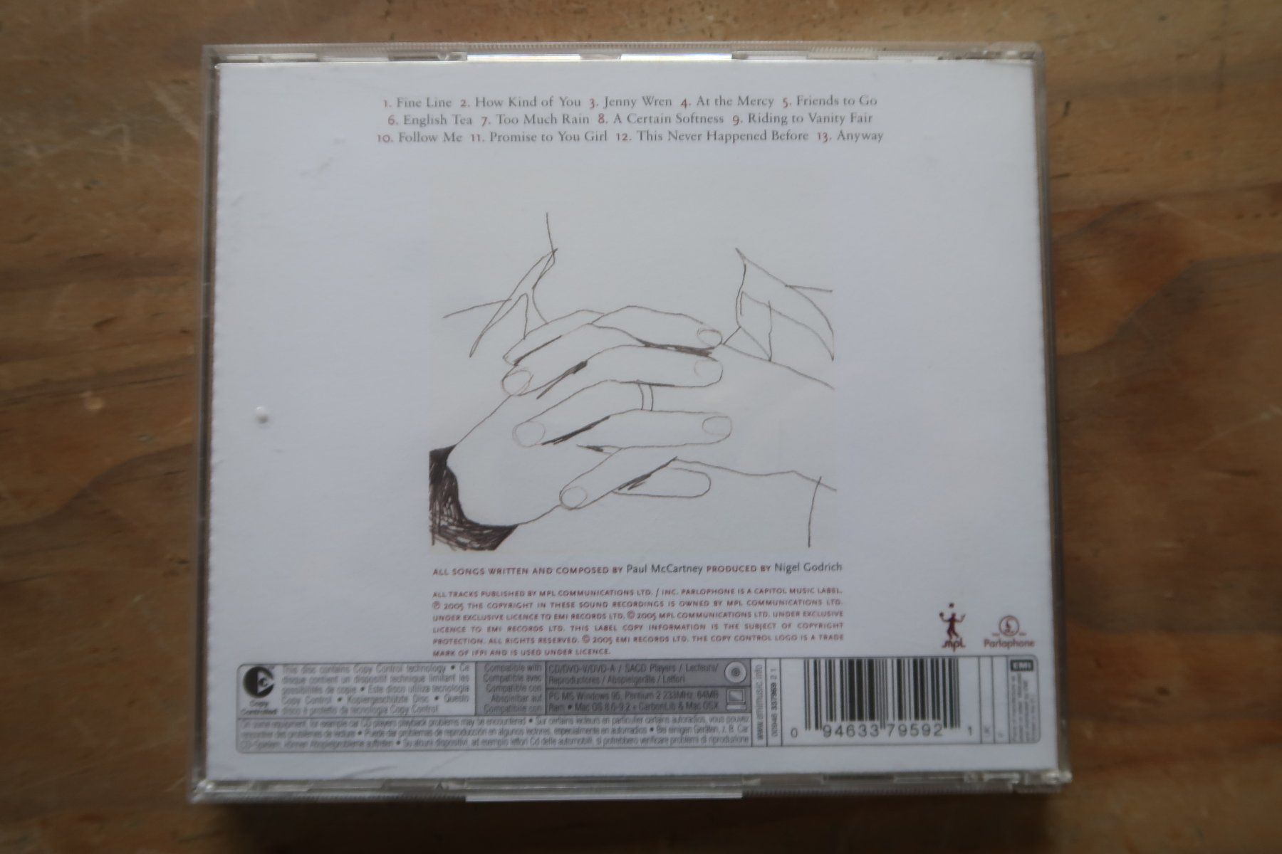 CD: PAUL McCARTNEY - CHAOS AND CREATION IN THE BACKYARD - CD – Usato da Basel venduto da Patiscat 2