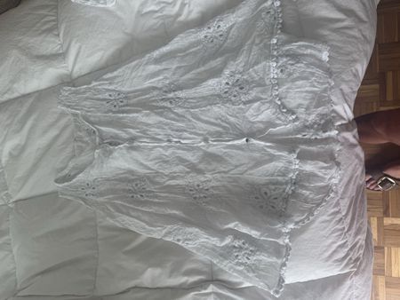 Chemise blanche brodée taille M