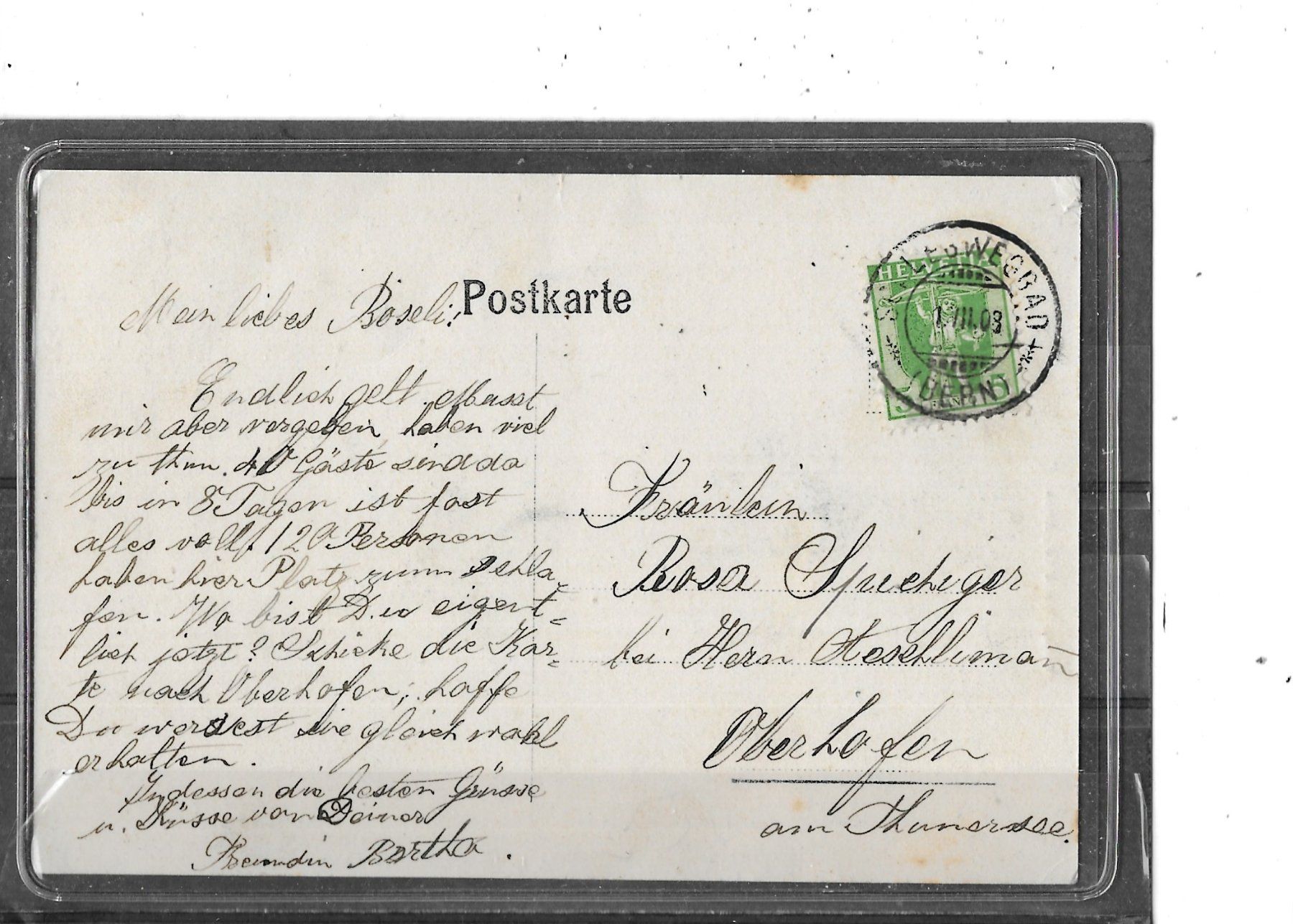 Cartes postales: BE Linden Schlegwegbad 1908 mit Post und Postkutsche – D'occasion à Schocherswil par Wilare 1