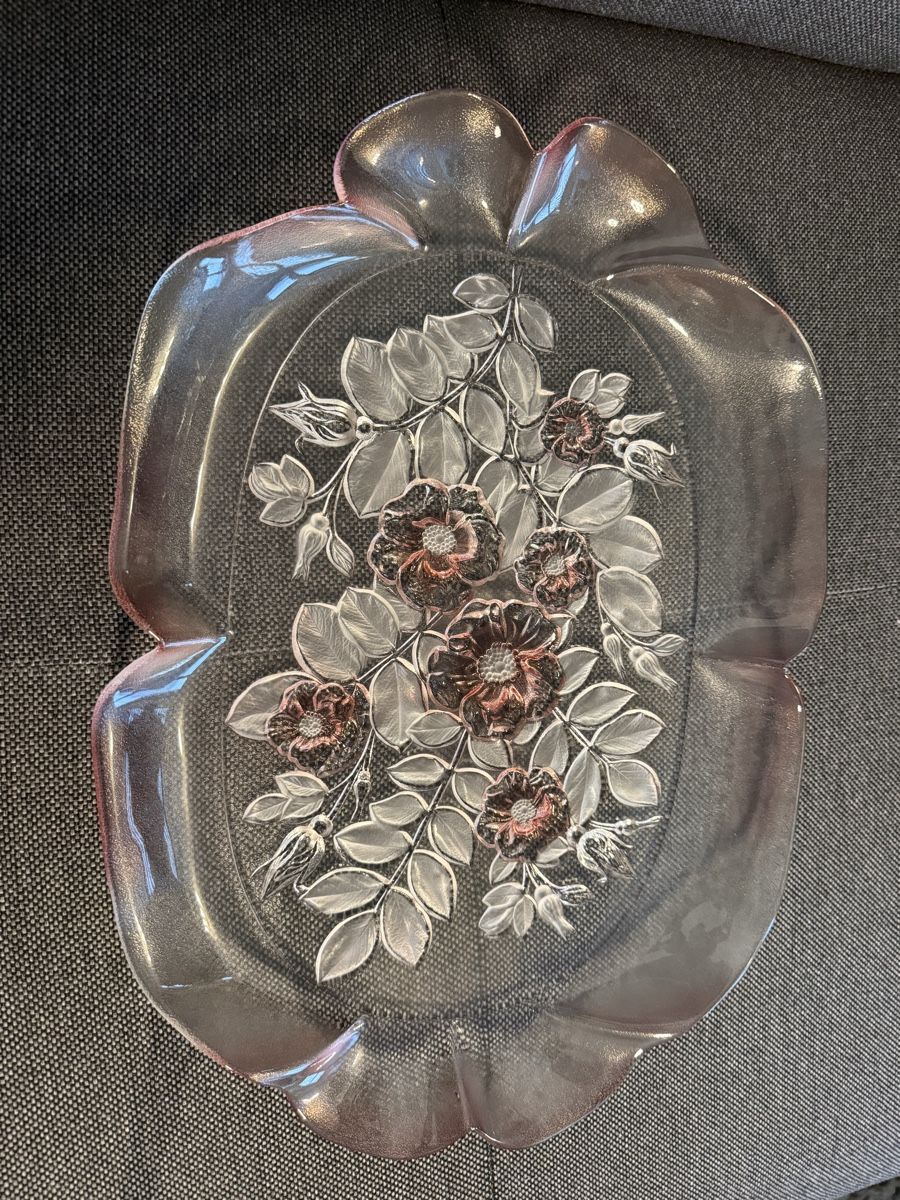 Walther Glas Plateaux: Waltherglas Servierplatten Rosé Blumenmuster – D'occasion à Buchs SG par and_d8tp 9