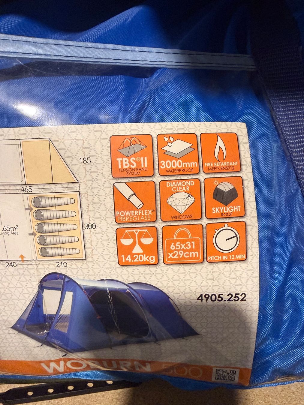 Vango Tentes: Vango WOBURN500 Zelt Camping – D'occasion à Heitenried par ritschi0601 1