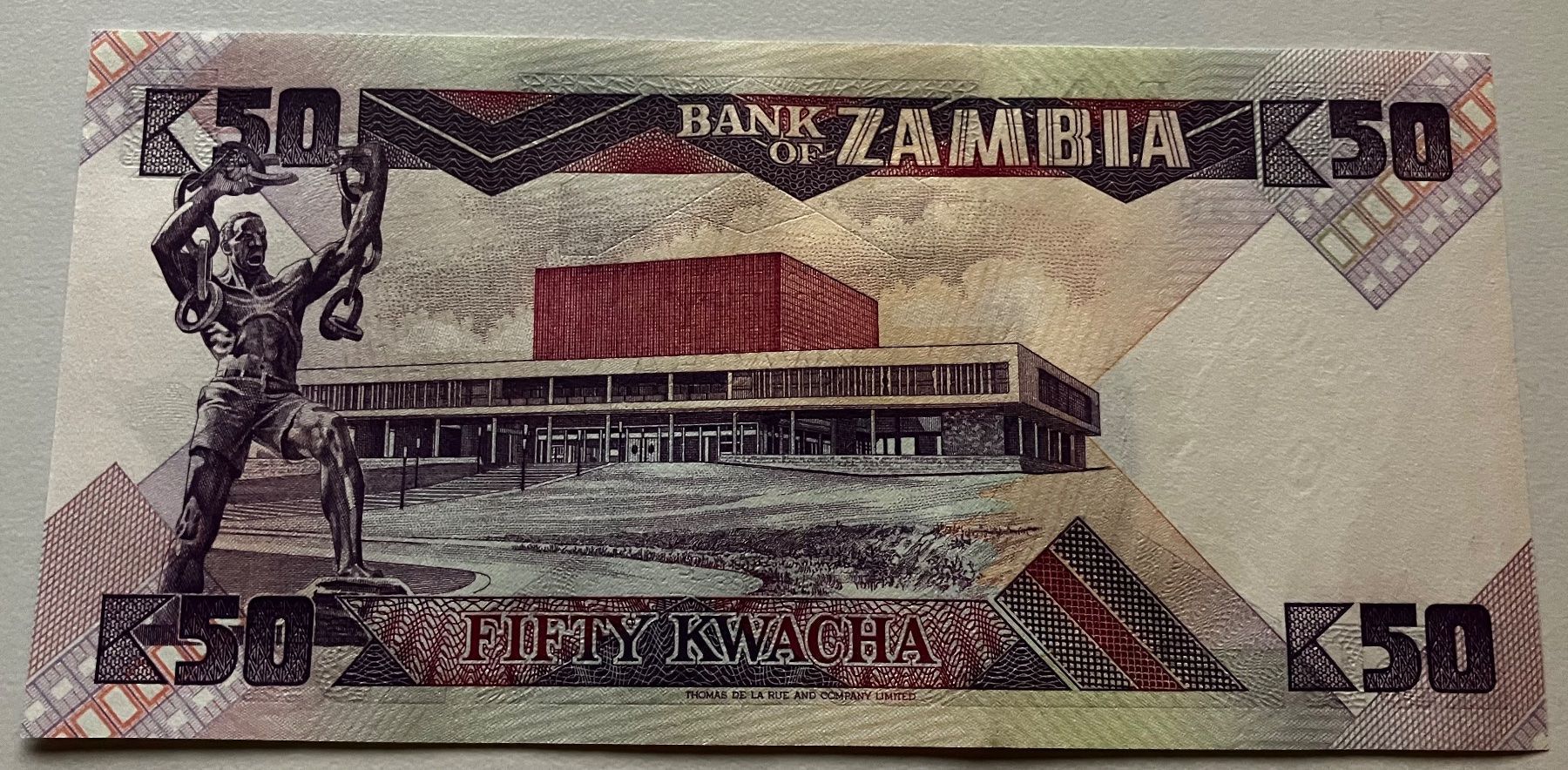 Banknoten: Zambia 50 Kwacha Neuwertig – Neu (gemäss Beschreibung) aus Algetshausen von Carrhard 1