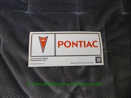 Pontiac Modellprogramm 1974/10 deutsch/französisch GM-Biel