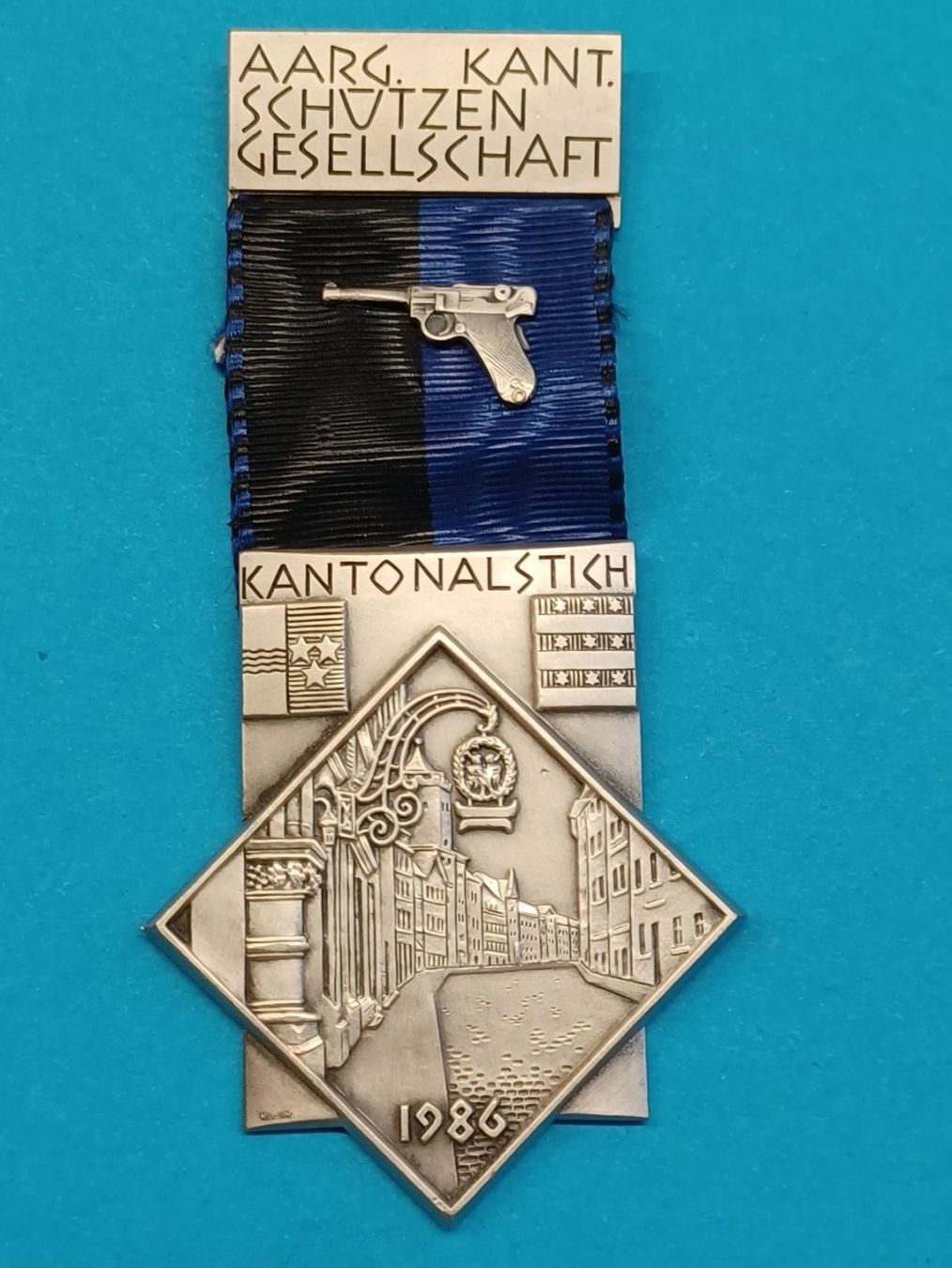 Medaglie: Aargau Kantonalstich 1986 (X832) – Usato da Schwanden GL venduto da Suvorov 2