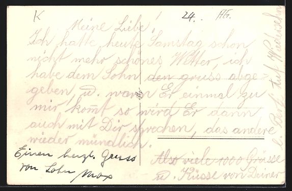 Cartoline postali: Kaiserstuhl, Gesamtansicht von einer Wie – Usato da Berlin venduto da bartko-reher 1