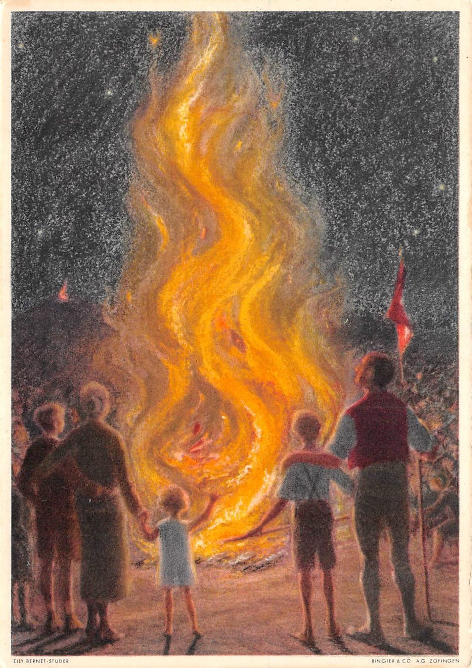 Tous les timbres: BFK, Augustfeuer, Haushaltungsschule – D'occasion à Ottikon b.Kemptth. par Neptun1974