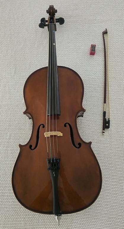 Musikinstrumente: Stentor Cello 1/4 mit Bogen & Tasche – Gebraucht aus Weinfelden von fab_99ml