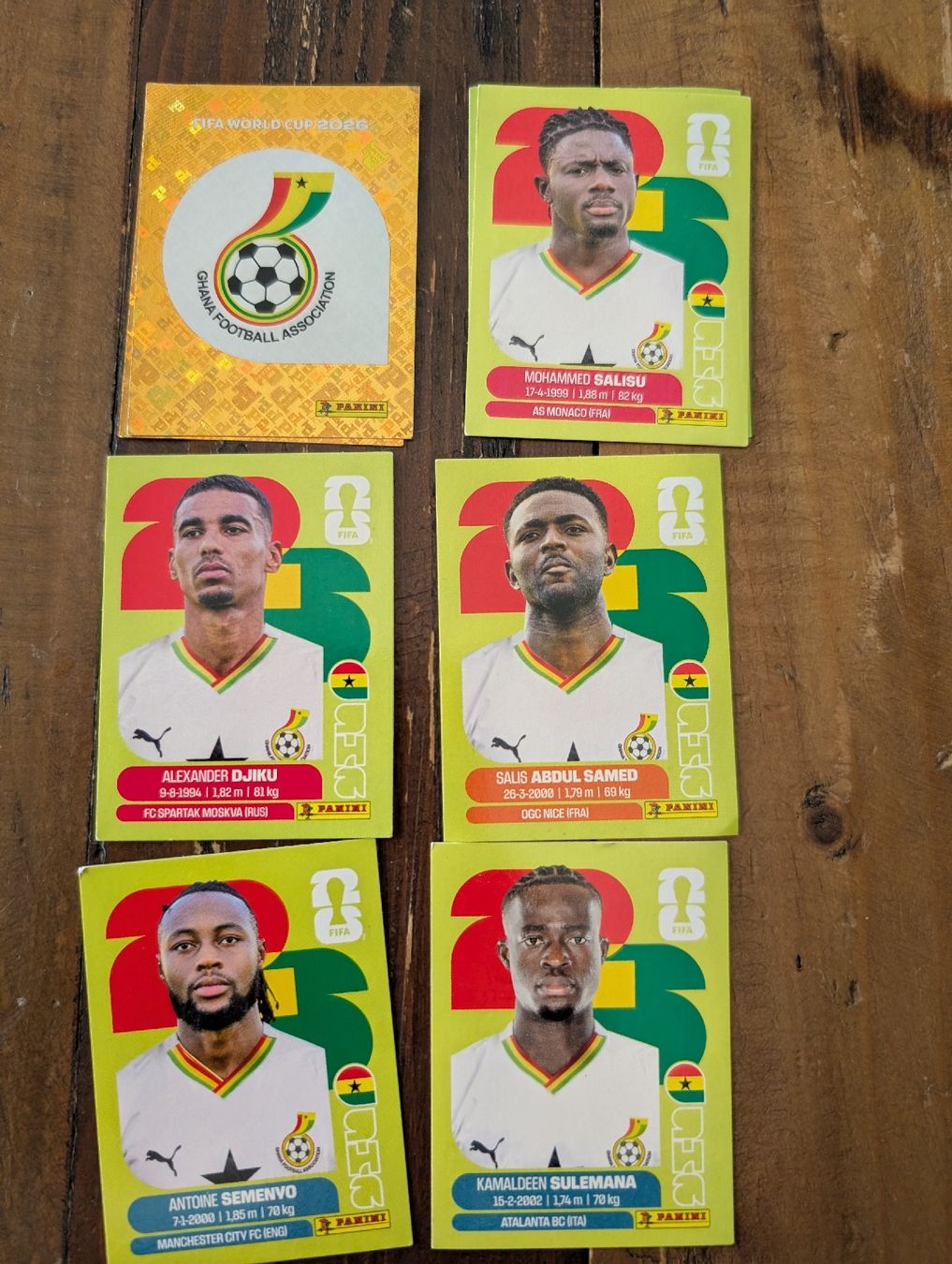 Panini Cartes à collectionner: Panini Ghana – Neuf (Voir description) à Gebenstorf par fa1zz