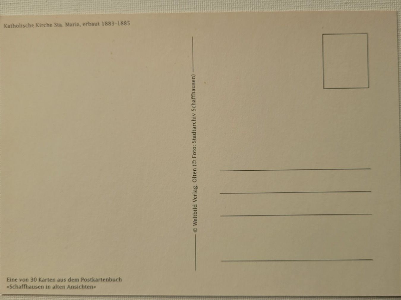 Cartoline postali: SCHAFFHAUSEN: KATHOLISCHE KIRCHE – Nuovo (secondo la descrizione) da Neftenbach venduto da Mador6 1